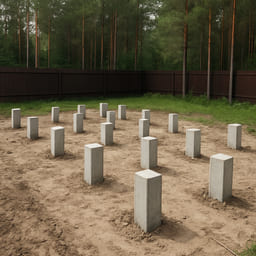 ЖБ сваи 150×150 под баню 6×8 ЖБ сваи 150×150 под баню 6×8